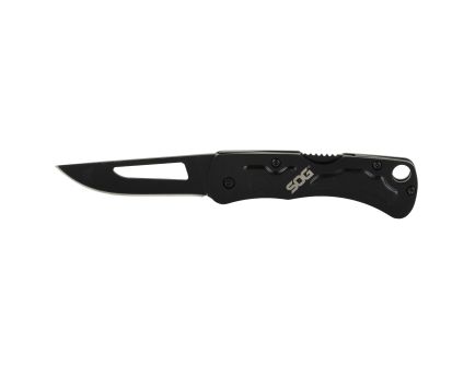 SOG Knives Centi II 2.1" Straight Back Folding Knife, Black - SOGCE1012CP