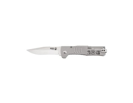 SOG Knives SlimJim 3.18" Clip Point Folding Knife, Silver - SOGSJ31CP
