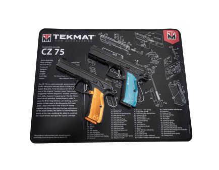 TekMat Cleaning Mat, Pistol Size, 11"x17", For CZ-75, Black