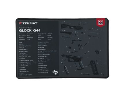 TekMat Cleaning Mat, Pistol Size, 11"x17", For Glock 44, Black