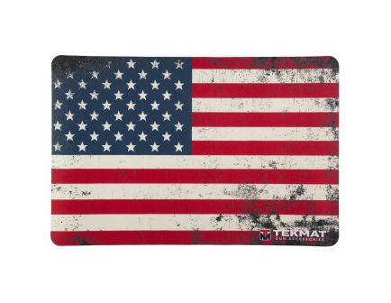 TekMat Cleaning Mat, Pistol Size, 11"x17", Old Glory US Flag, Red/White/Blue