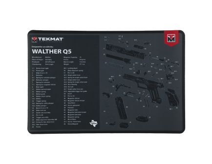 TekMat Cleaning Mat, Pistol Size, 11"x17", For Walther Q5 SF, Black