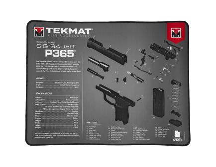 TekMat Ultra Mat, Sig Sauer P365, 15"x20" Black Cleaning Mat - TEKR20SIGP365