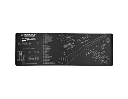 TekMat Ruger 10/22 Rifle Mat, 12"x36", Black, Includes Small Microfiber TekTowel, Packed In Tube