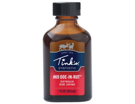 Tink's 69 Doe-In-Rut Buck Lure Synthetic Classic, 1 oz Glass Bottle