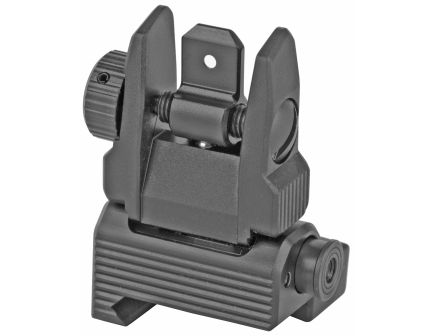Leapers, Inc. - UTG Accu-Sync Spring-loaded AR15 Flip-up Rear Sight, Black