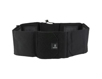 Unity Tactical Clutch Belt, Medium, 31"-38" Waist, Elastic Construction, Black CL-BLT-B-M