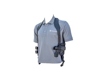 Versacarry Mayhem Shoulder Holster, Shoulder Holster, Right Hand, fits Glock 19, Leather, Black