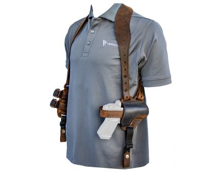 Versacarry Right Hand Shoulder Holster for Full Size, Brown - SH21