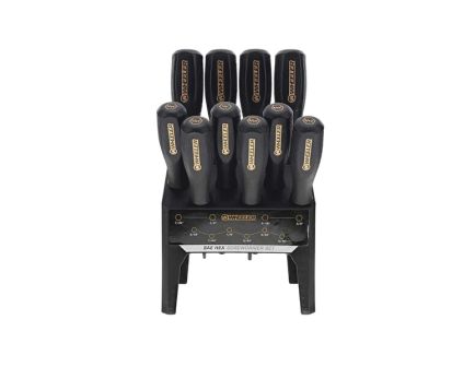 Wheeler 10-Piece SAE Hex Benchtop Screwdriver Set, Black