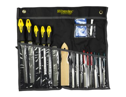 Wheeler Professional Gunsmithing File Set, 18 Piece, Includes Carrying Case, Black