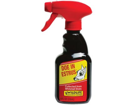 Wildlife Research Doe-In Estrus Doe Urine Powerful Sexual Attractor, 8 fl oz Amber Bottle