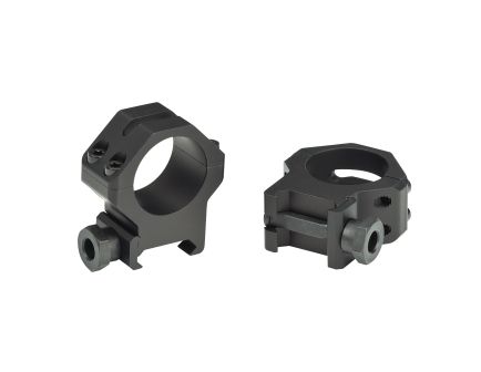 Weaver 4 Hole Tactical, 1" High Rings, Fits Picatinny, Matte Finish, Black