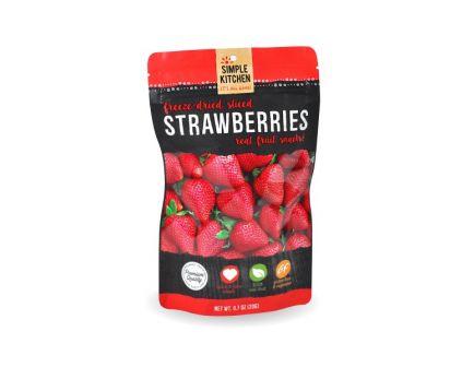 Wise Foods Simple Kitchen Freeze Dried Strawberries, Single Pouch - SK-05-006