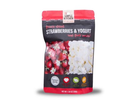 Wise Foods Simple Kitchen Freeze Dried Strawberry & Yogurt, Single Pouch - SK05-913