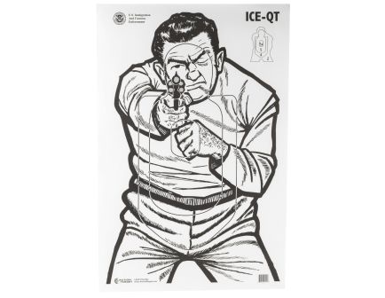 Action Target Law Enforcement 23" x 35" 2009 Version ICE QT Target, 100/box - ICE-QT(2009)-100