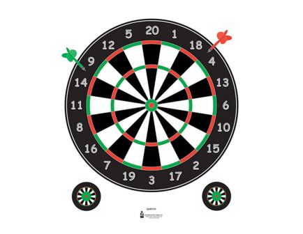 Action Target Dart Board Target Pack of 100