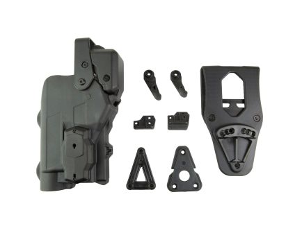 Alien Gear Rapid Force Level 3 Duty Glock G19 w/X300/TLR-1 Light Holster Right Polymer, Black
