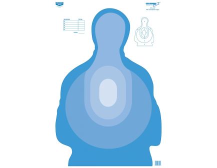 Birchwood Casey Eze-Scorer 23"x35" Transitional Blue Paper Target, 100 Pack - BC-37024