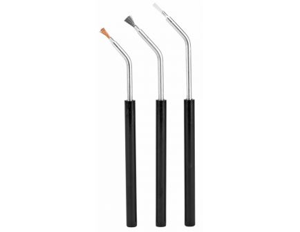 Birchwood Casey Bronze, Nylon, and Stainless Angled Brushes, 3-Pack - BC-41108