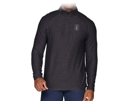 PSA "Palm Tree" 1/4 Zip, Black - Large