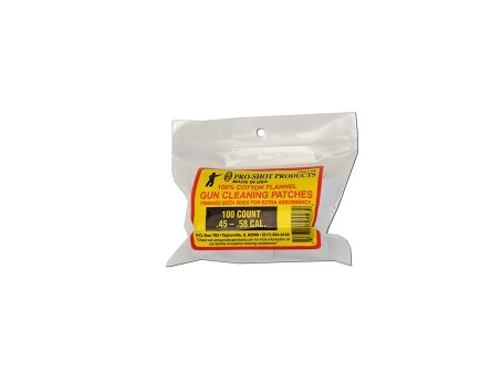 Pro-Shot .45-.58 Cal. Black Powder 100 Count Patches - 105