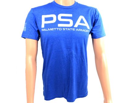 PSA Smooth Text Logo Tee, ROYAL - 4XL