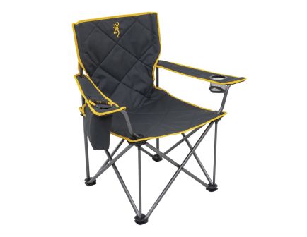 Browning King Kong 20" x 40" x 8" Camp Chair w/Cooler, Black/Gold 800 lb