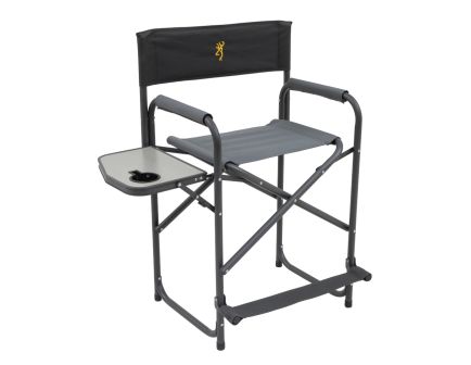 Browning Directors Chair XT Plus Camp Chair, Charcoal/Gray 325 lb