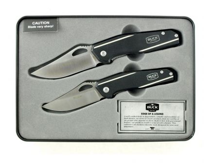 Buck 246/247 Folding Knives In Collectors Tin