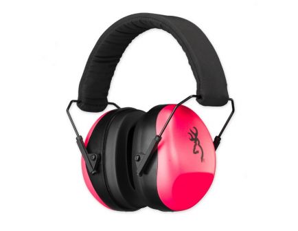 Browning Buckmark II Hearing Protector Earmuffs, Pink - 12687