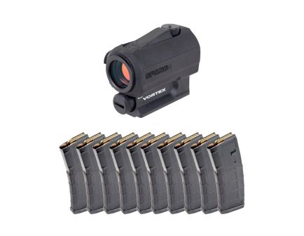 Vortex Sparc AR 2 MOA Red Dot & 10 Magpul 30rd PMAGs