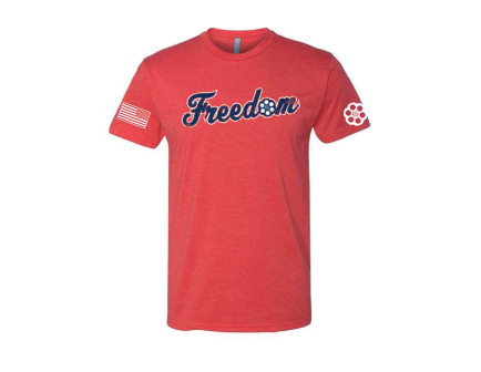 Caliber Coffee Freedom T-Shirt, Red Large