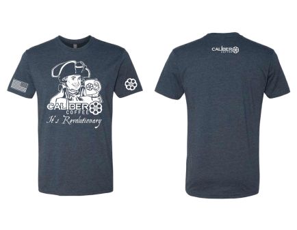 Caliber Coffee Revolutionary T-Shirt, Blue 2X-Large