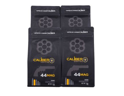 Caliber Coffee .44 Mag Espresso Roast, 12oz bag, Ground, 3lbs Bundle (4 bags)