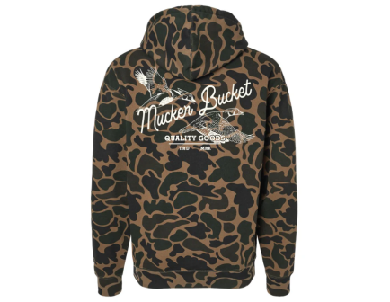 Mucker Bucket Wood Duck Camo Hoodie, Small - MB-DUCKHOODIE-S