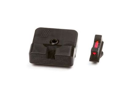 ZEV Sight Set, .215 Fiber Optic Front, Combat v2 Black Rear - - SIGHT.SET-215-FO-COM2-B