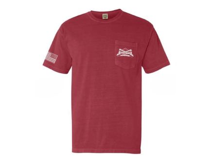 PSA Comfort Colors Pocket T-Shirt - 3XL - Crimson w/White Logo