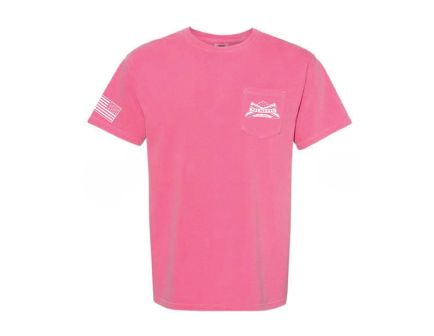 PSA Comfort Colors Pocket T-Shirt - L - Crunchberry w/White Logo