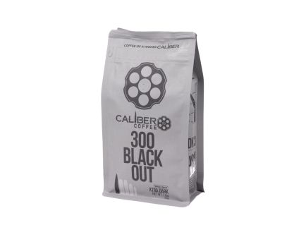 Caliber Coffee 300 Black Out Extra Dark Roast, 12oz bag, Whole Bean