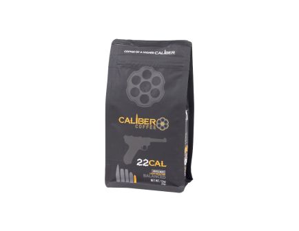 Caliber Coffee .22 Cal Light Roast, 12oz bag, Whole Bean