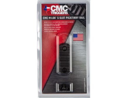 CMC M-LOK Picatinny Rail Section 5 Slot, Black - 81722