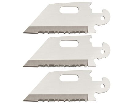 Cold Steel Click-N-Cut Utility Replacement Blade, Serrated Edge