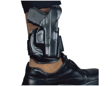 Desantis Gunhide Old School Ankle Rig Sig Sauer P938 C&L Ankle Holster LH Leather, Black