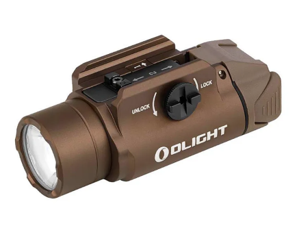 Olight PL-3R Valkyrie LED Rechargeable Mountable Tactical Flashlight, Desert Tan