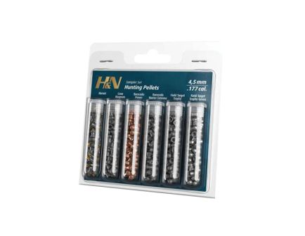 H&N Hunting-Sampler Type II .177 Caliber 6-Type Airgun Pellet