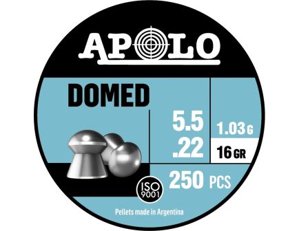 Hatsan USA Apolo Domed .22 Cal Airgun Rifle Pellet, 16 gr 250rds