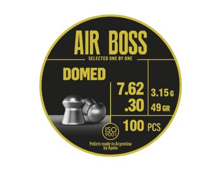 Hatsan USA Apolo Air Boss Domed .30 Cal Airgun Rifle Pellet, 49 gr 100rds