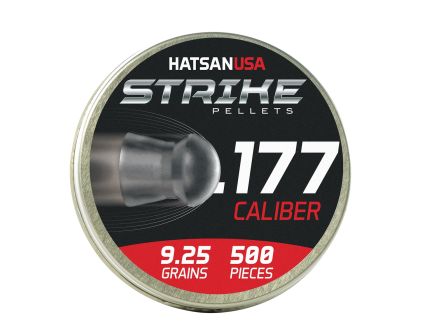 Hatsan USA Vortex Strike Pellets .177 Caliber Domed Airgun Rifle Pellet, 9.25 gr 500rds