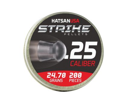 Hatsan USA Vortex Strike Pellets .25 Cal Domed Airgun Rifle Pellet, 24.70 gr 200rds